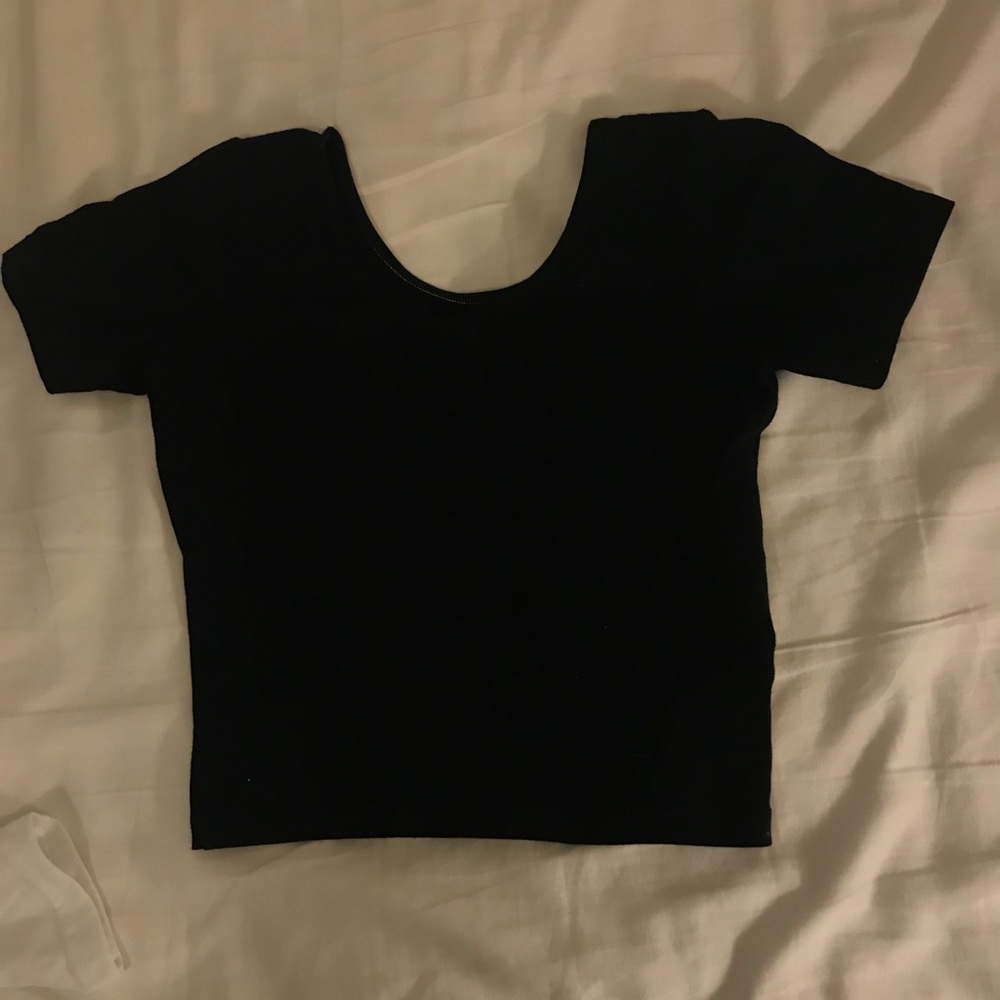 Mercian apparel black crop top